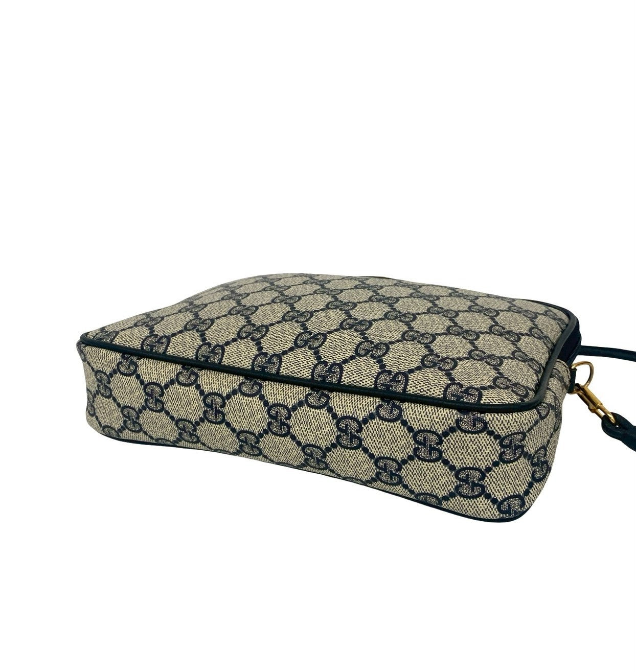 GUCCI Shoulder Bag leather Navy