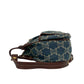 CELINE Shoulder Bag denim blue Paris Macadam