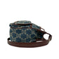 CELINE Shoulder Bag denim blue Paris Macadam