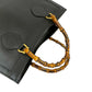 GUCCI Tote Bag leather black Bamboo