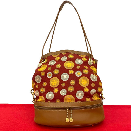 GUCCI Shoulder Bag leather Red