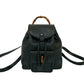 GUCCI Backpack leather black Bamboo
