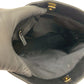 GUCCI Shoulder Bag leather black GG canvas