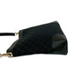 GUCCI Shoulder Bag leather black GG canvas