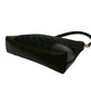 GUCCI Shoulder Bag leather black GG canvas
