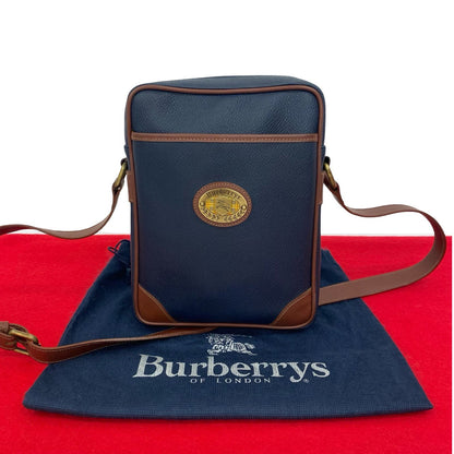 BURBERRY Shoulder Bag leather Navy