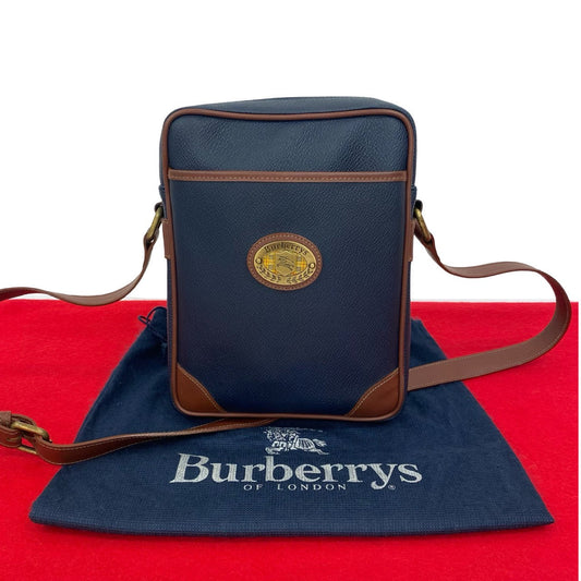 BURBERRY Shoulder Bag leather Navy
