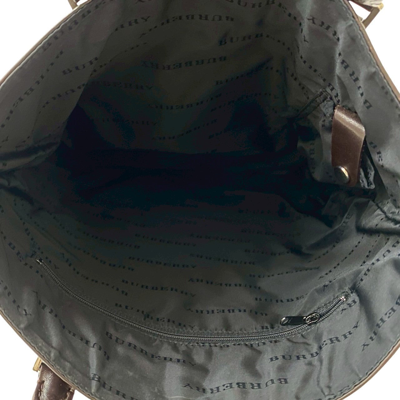 BURBERRY Handbag canvas Brown Nova Check
