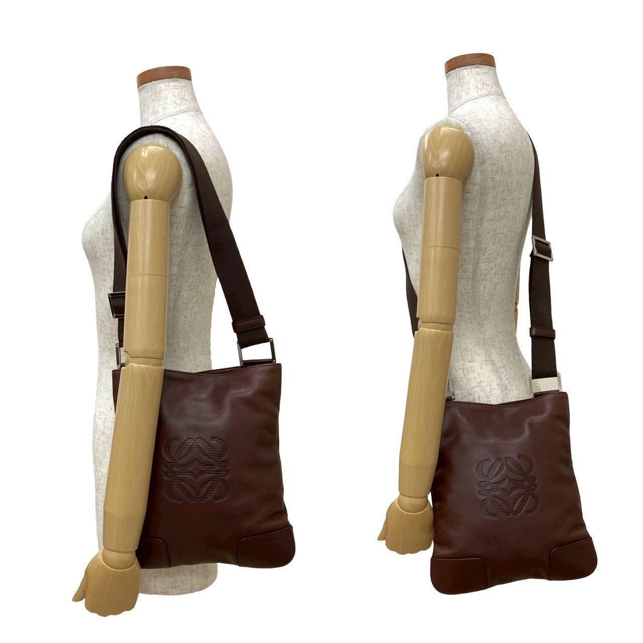 LOEWE Shoulder Bag leather Brown