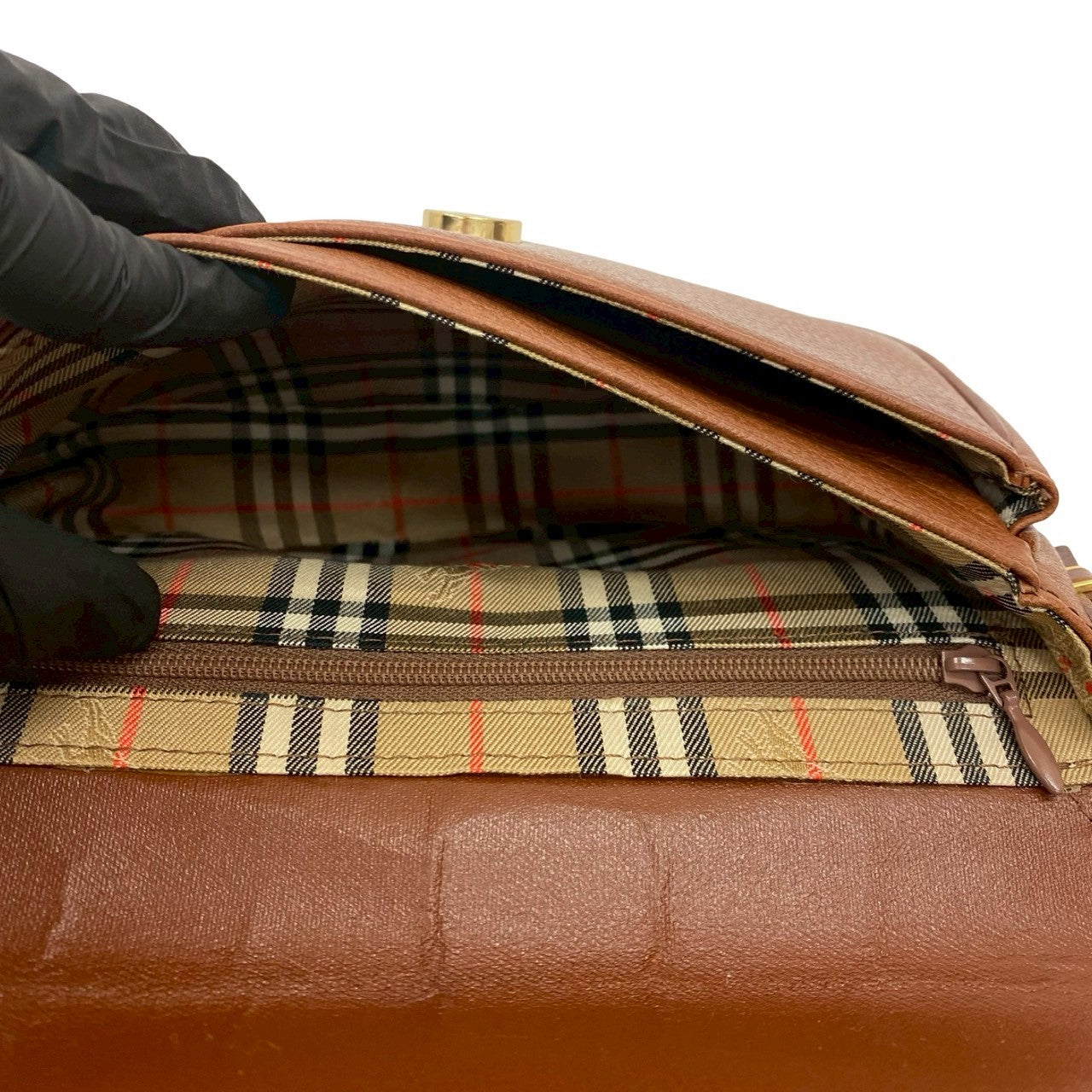 BURBERRY Shoulder Bag leather Brown