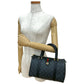GUCCI Handbag leather black Sherry line