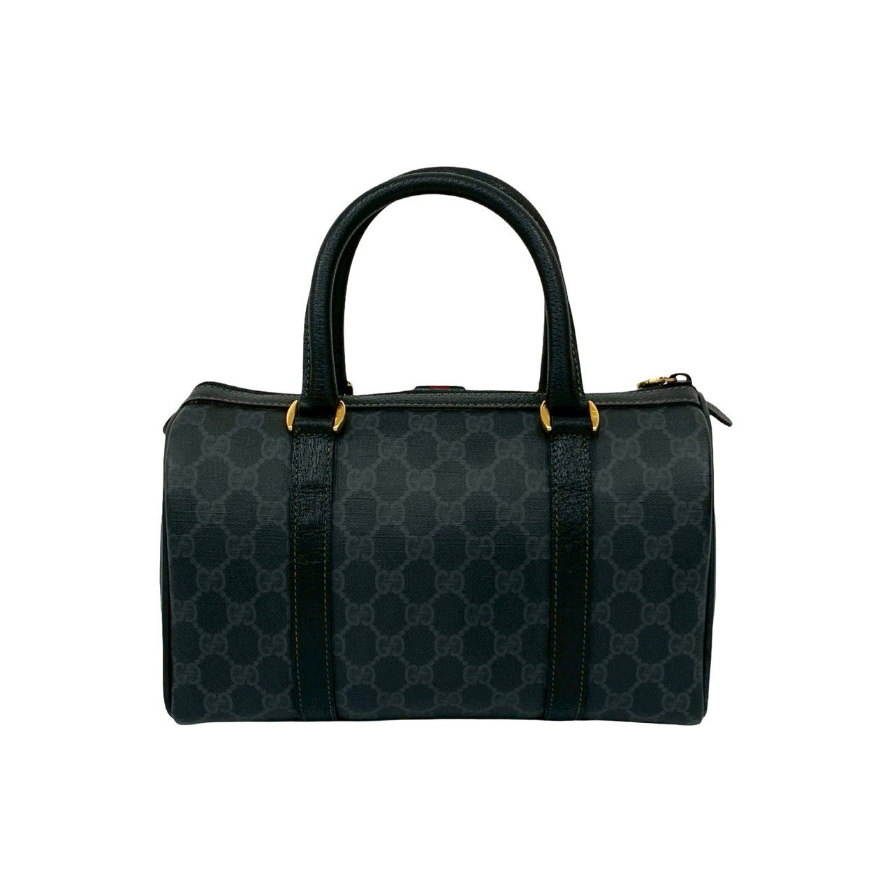 GUCCI Handbag leather black Sherry line