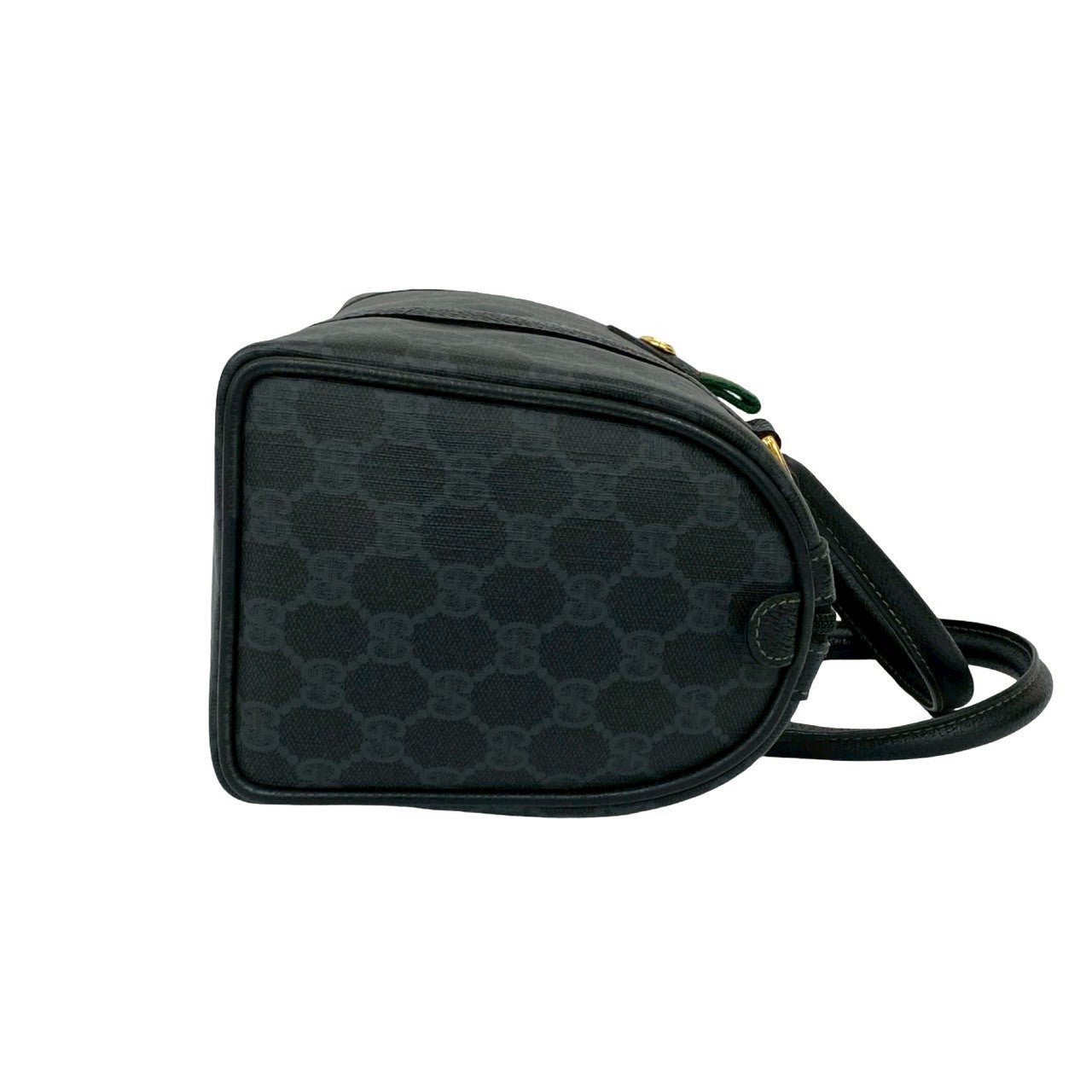 GUCCI Handbag leather black Sherry line
