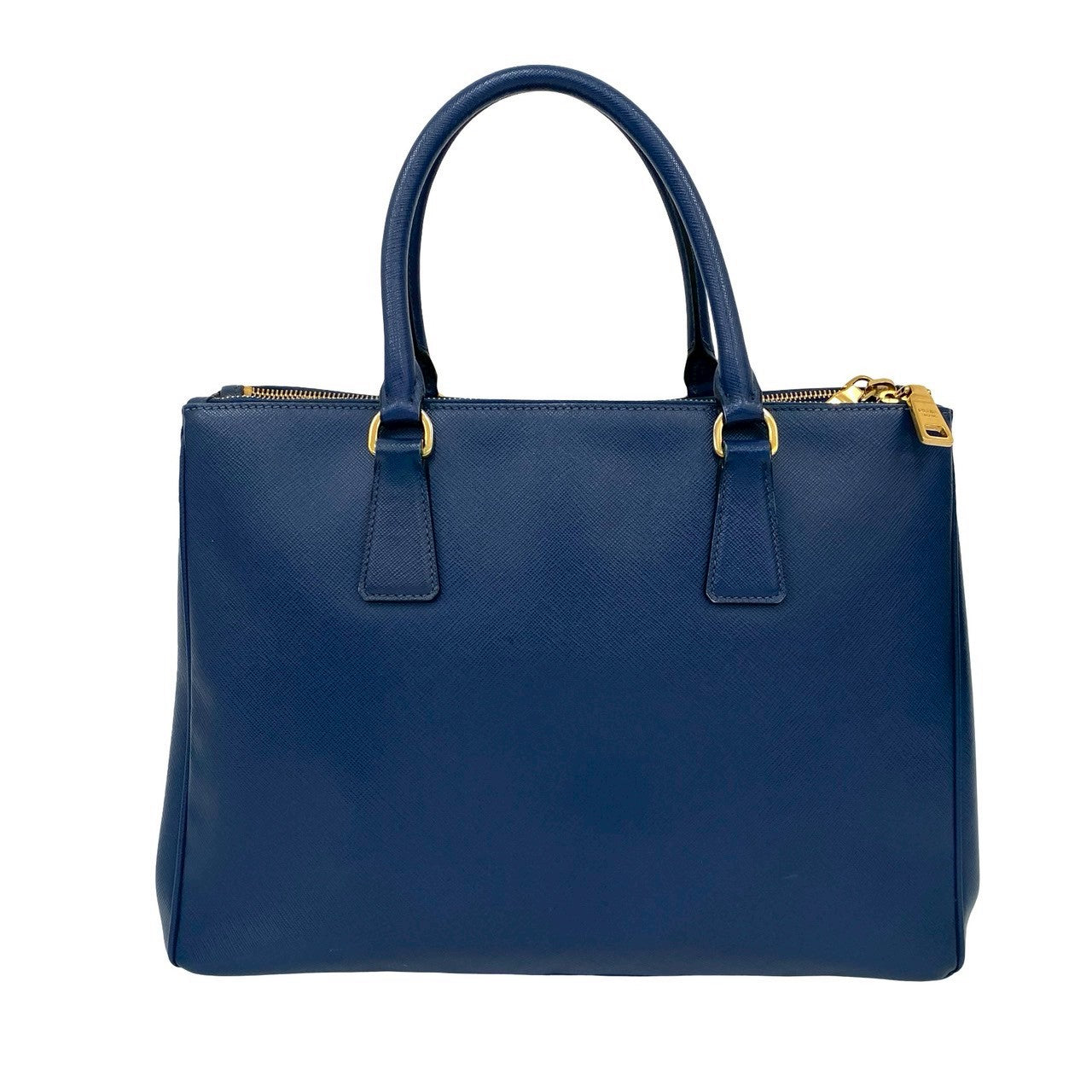 PRADA Handbag leather blue Galleria