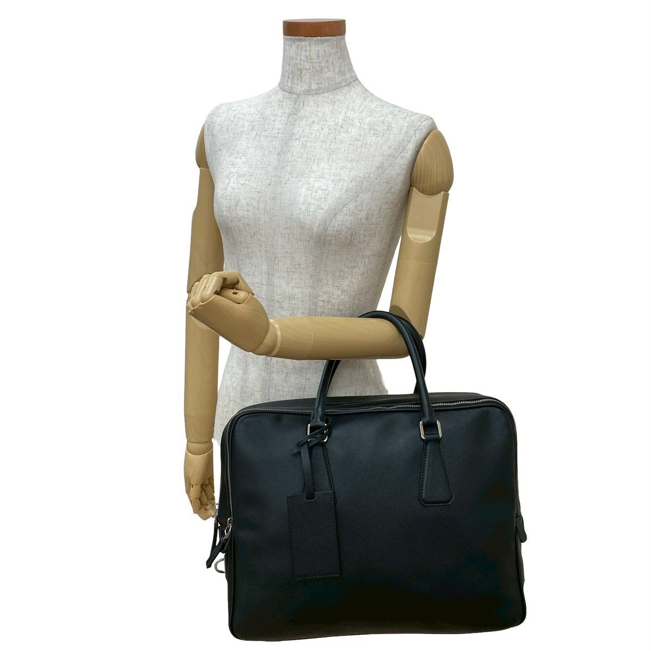 PRADA Business bag leather black