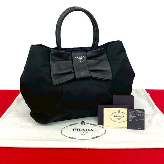 PRADA Handbag Nylon black