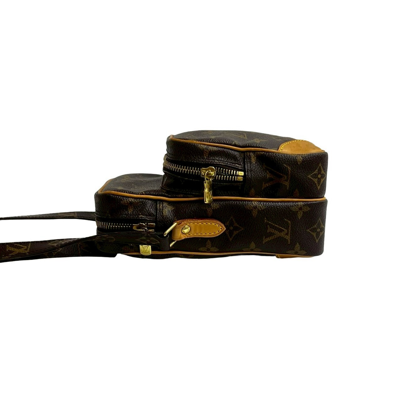 LOUIS VUITTON Shoulder Bag leather Brown Monogram Amazone