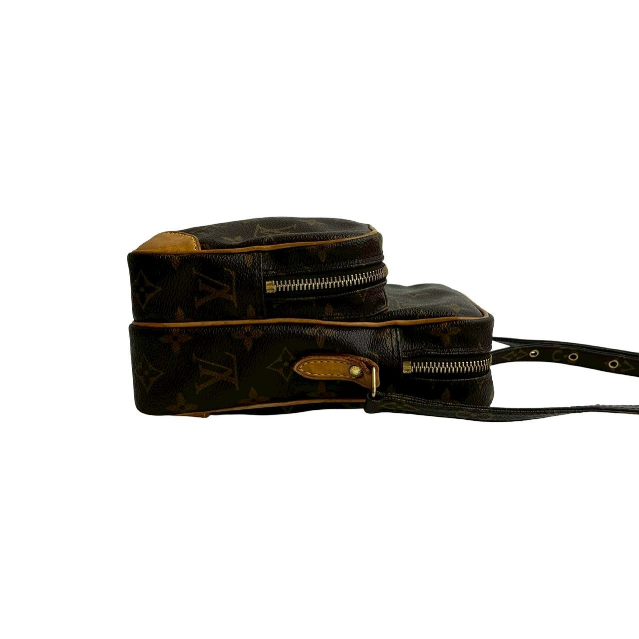LOUIS VUITTON Shoulder Bag leather Brown Monogram Amazone