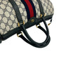 GUCCI Handbag leather Navy Sherry line