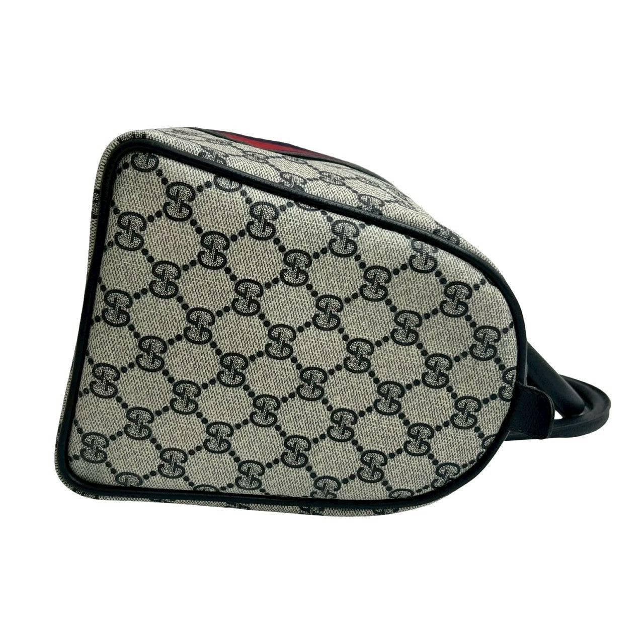 GUCCI Handbag leather Navy Sherry line