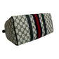 GUCCI Handbag leather Navy Sherry line