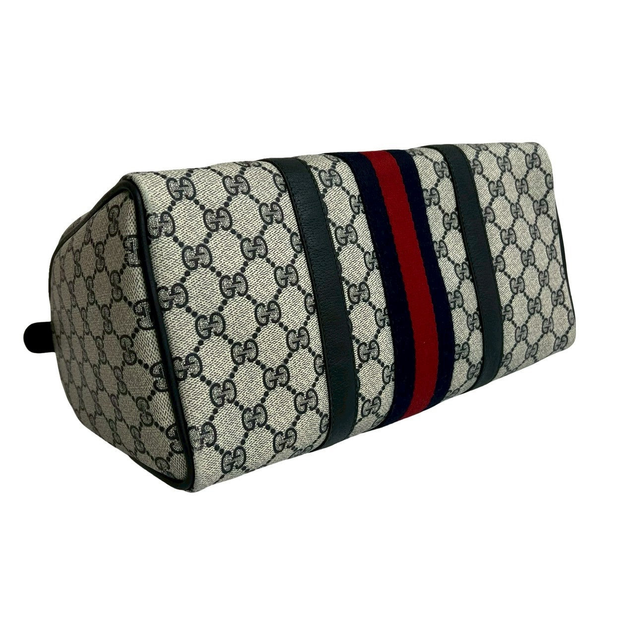 GUCCI Handbag leather Navy Sherry line