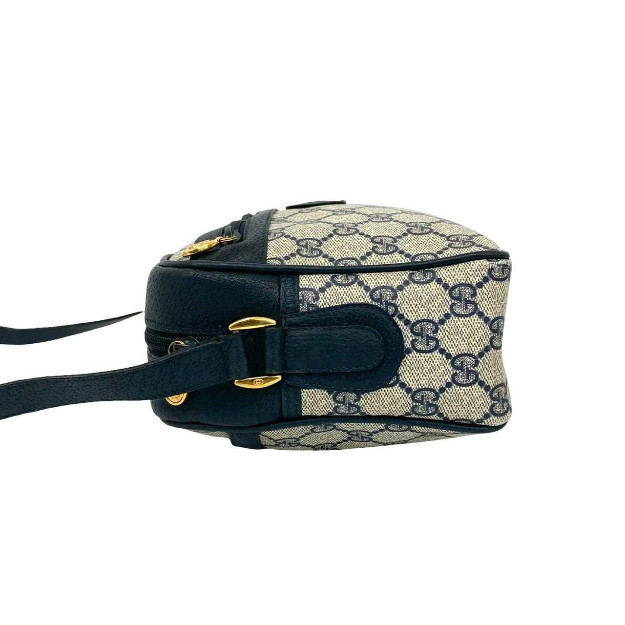 GUCCI Shoulder Bag leather Navy