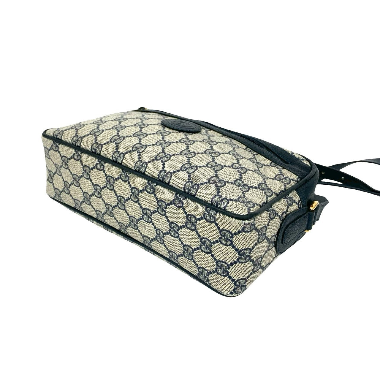 GUCCI Shoulder Bag leather Navy