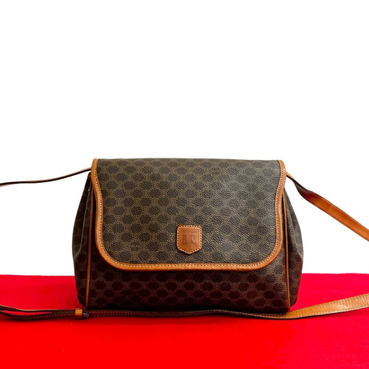 CELINE Shoulder Bag leather Brown