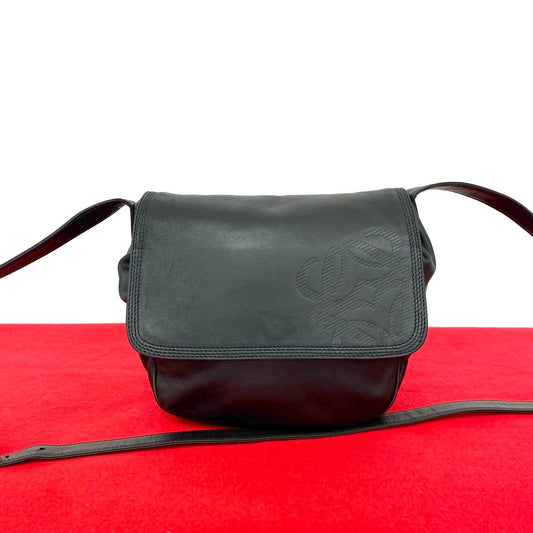 LOEWE Shoulder Bag leather black