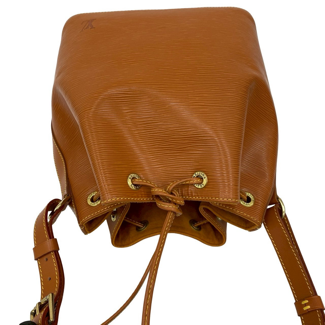 LOUIS VUITTON Shoulder Bag leather Brown Epi Petit Noe
