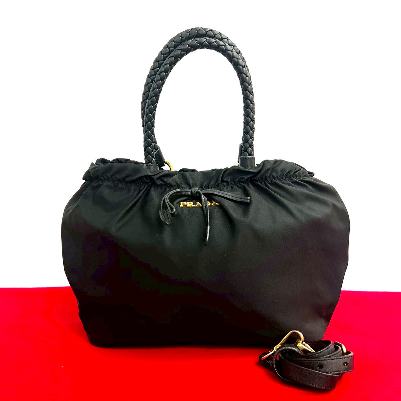 PRADA Shoulder Bag Nylon black