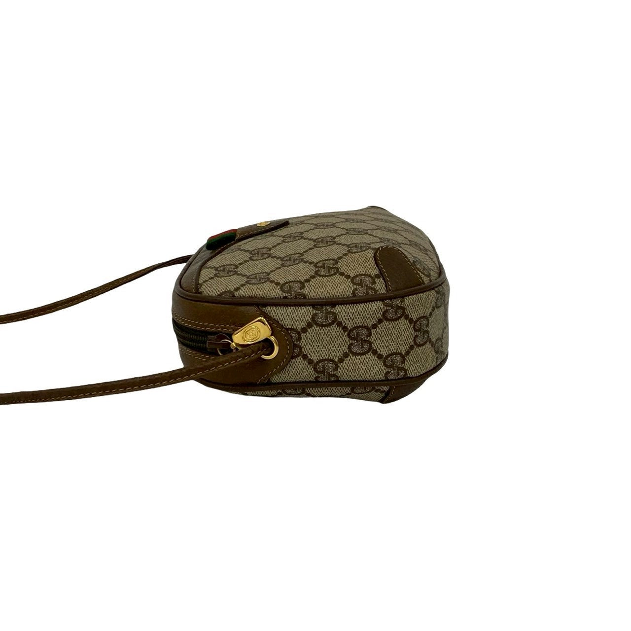 GUCCI Shoulder Bag leather Brown Sherry line