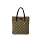GUCCI Handbag leather Brown GG Supreme
