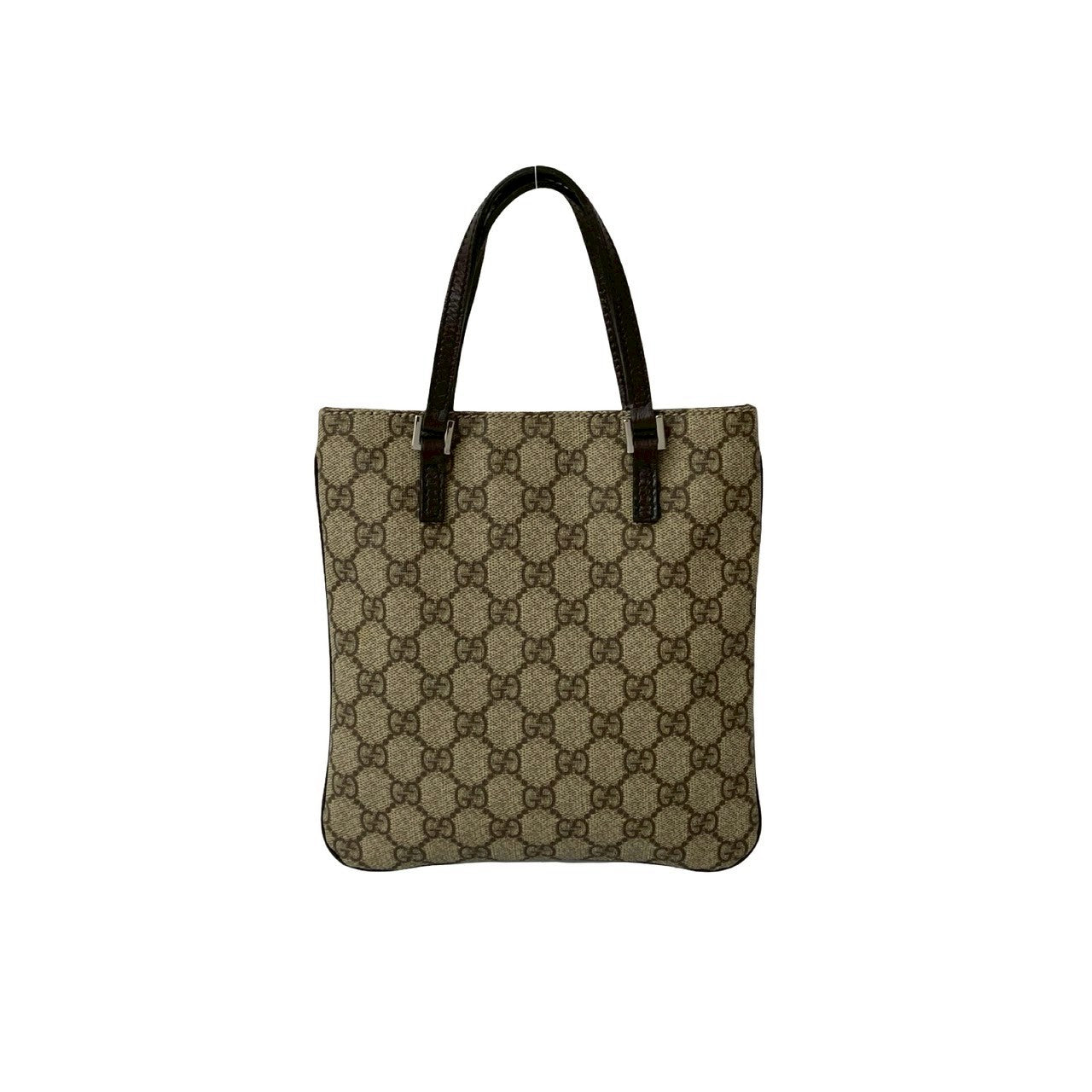 GUCCI Handbag leather Brown GG Supreme