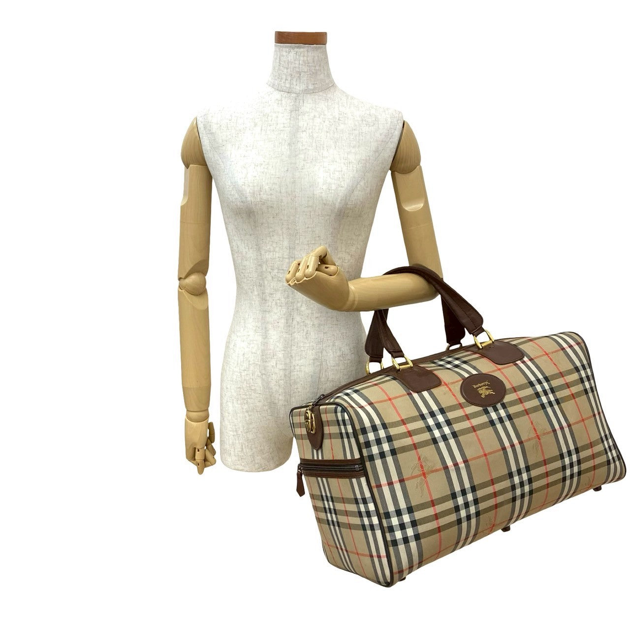 BURBERRY Boston Duffel bag canvas Brown