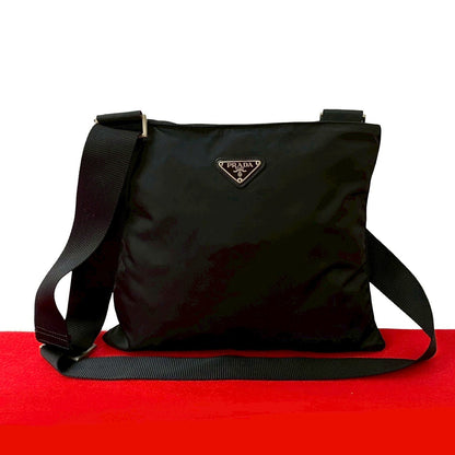 PRADA Shoulder Bag Nylon black