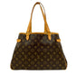 LOUIS VUITTON Tote Bag leather Brown Monogram Batignolles Horizontal
