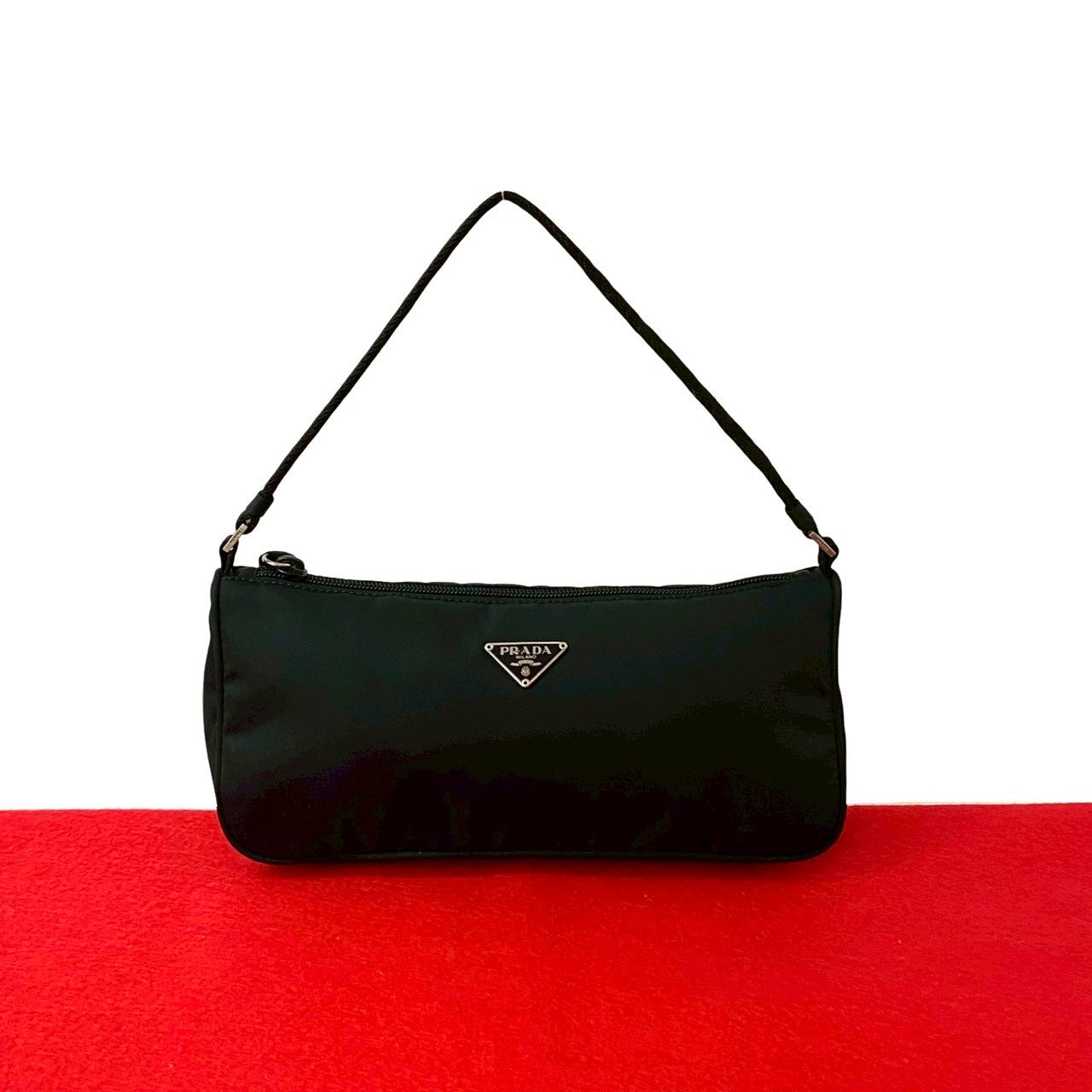 PRADA Handbag Nylon black