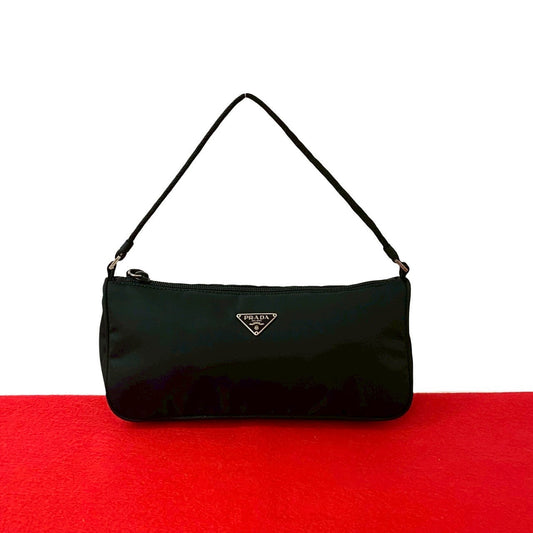 PRADA Handbag Nylon black