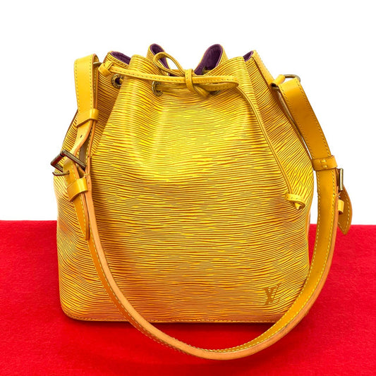 LOUIS VUITTON Shoulder Bag Epi Leather yellow Epi Petit Noe