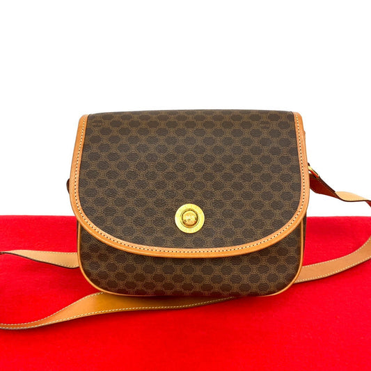CELINE Shoulder Bag leather Brown