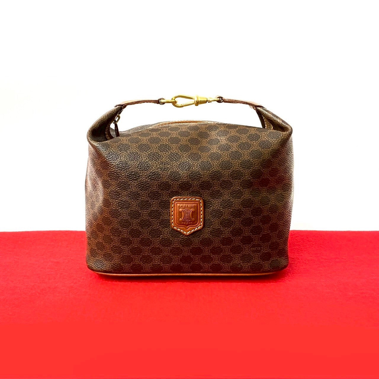 CELINE Handbag leather Brown