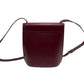 CELINE Shoulder Bag Box scarf wine-red Women Used Authentic