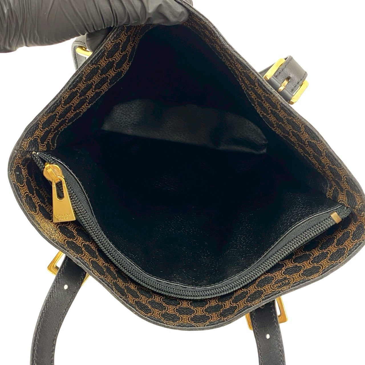 CELINE Shoulder Bag leather black