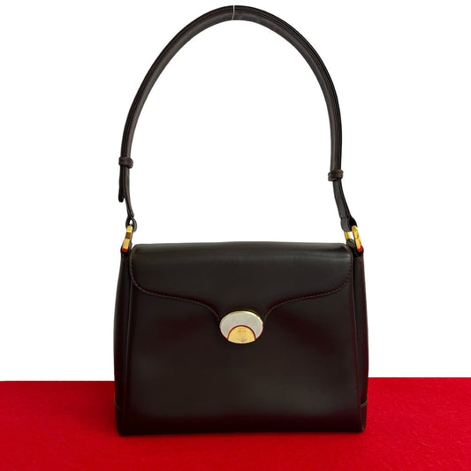 GUCCI Shoulder Bag leather Brown