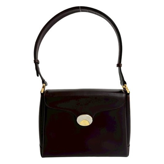 GUCCI Shoulder Bag leather Brown