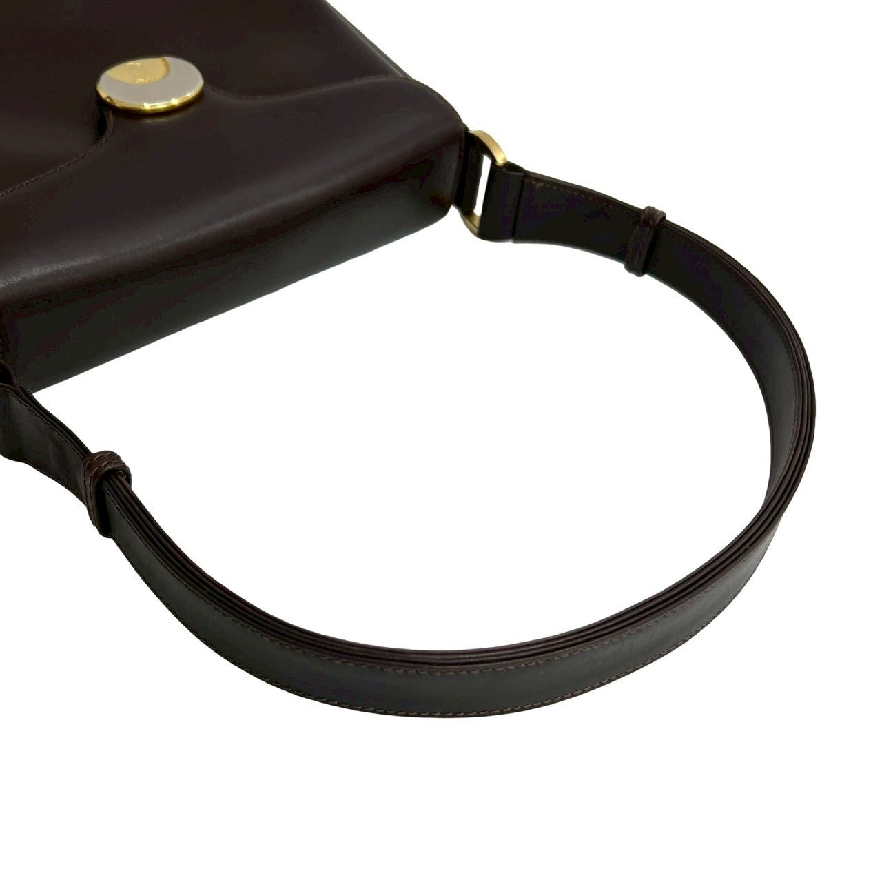 GUCCI Shoulder Bag leather Brown