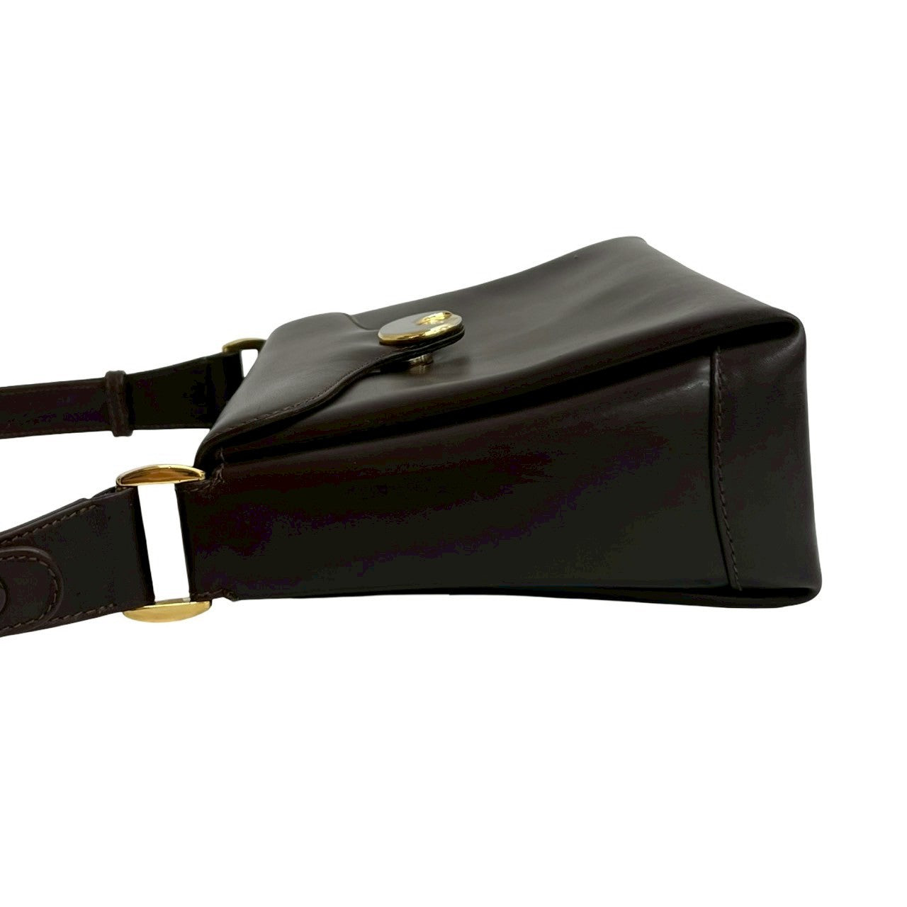GUCCI Shoulder Bag leather Brown