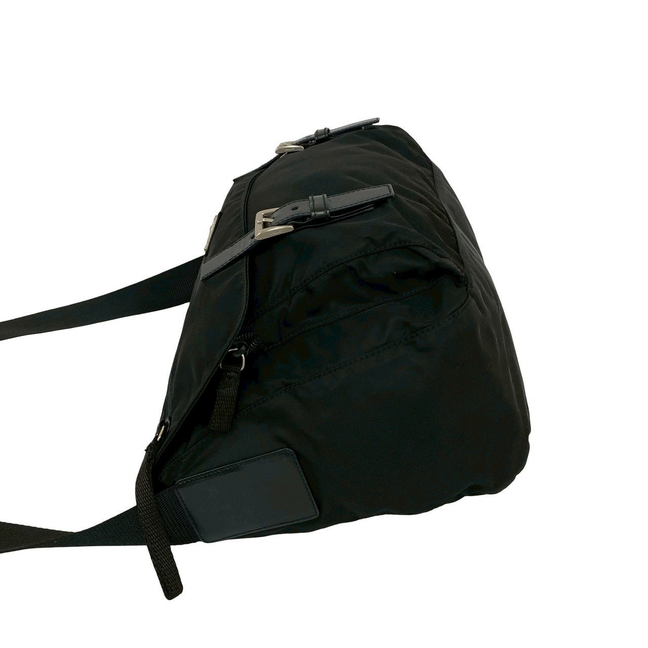 PRADA Shoulder Bag leather black